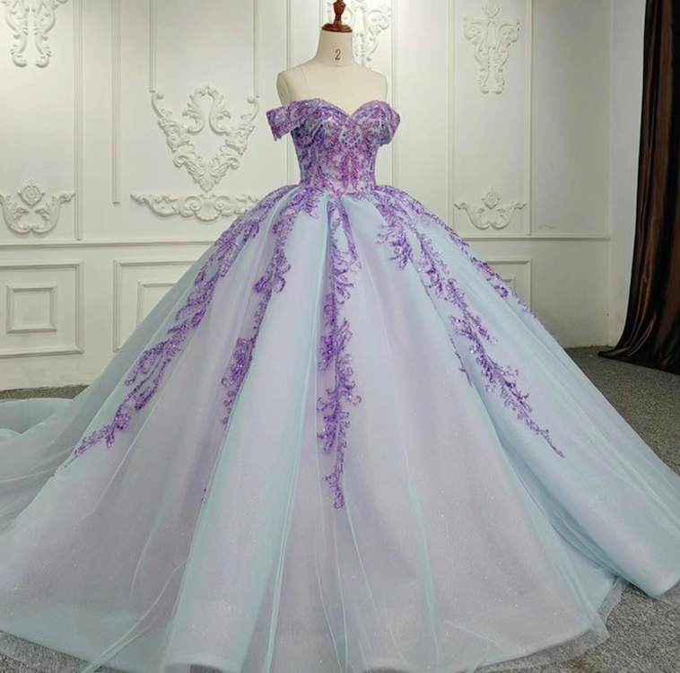فساتين Quinceanera Off The Shoulder Elegant Prom Dresses Ball Gown ...
